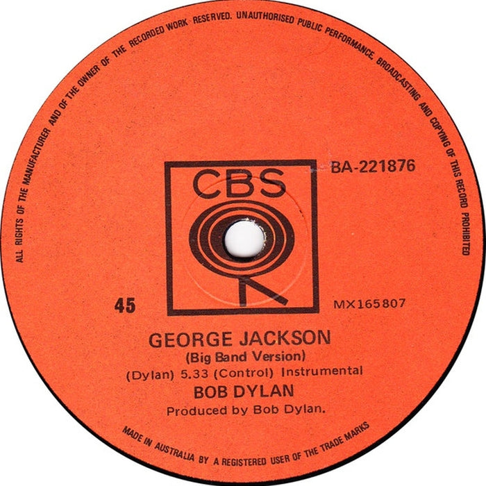 Bob Dylan – George Jackson (LP, Vinyl Record Album)