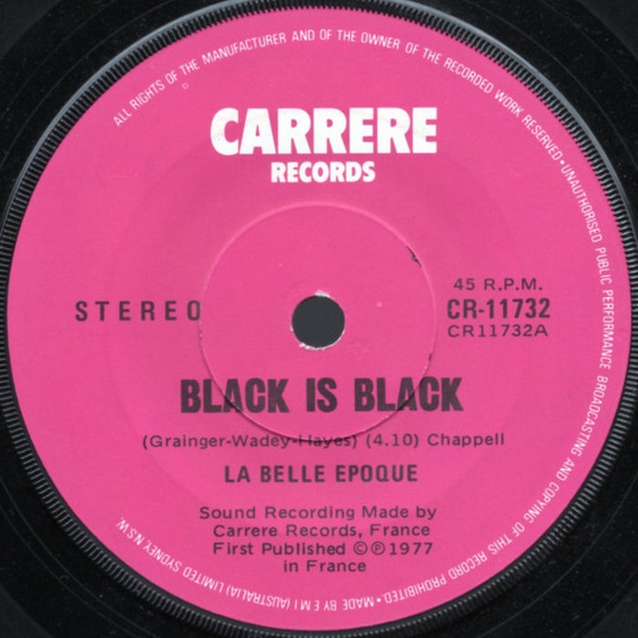 Belle Epoque – Black Is Black (LP, Vinyl Record Album)