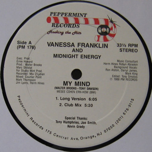 Vanessa Franklin, Midnight Energy – My Mind (LP, Vinyl Record Album)