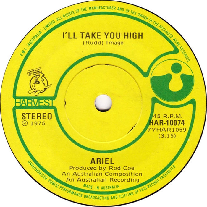 Ariel – I'll Take You High (LP, Vinyl Record Album)