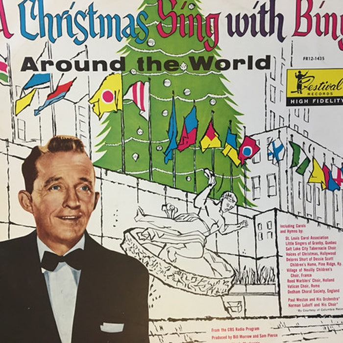 Bing Crosby, Paul Weston And His Orchestra, Norman Luboff Choir – A Christmas Sing With Bing - Around The World (LP, Vinyl Record Album)