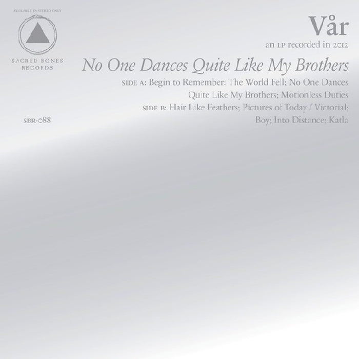 Vår – No One Dances Quite Like My Brothers (LP, Vinyl Record Album)