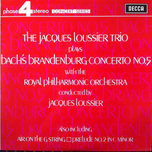 Jacques Loussier Trio, Johann Sebastian Bach, Royal Philharmonic Orchestra, Jacques Loussier – Bach's Brandenburg Concerto No. 5 (LP, Vinyl Record Album)