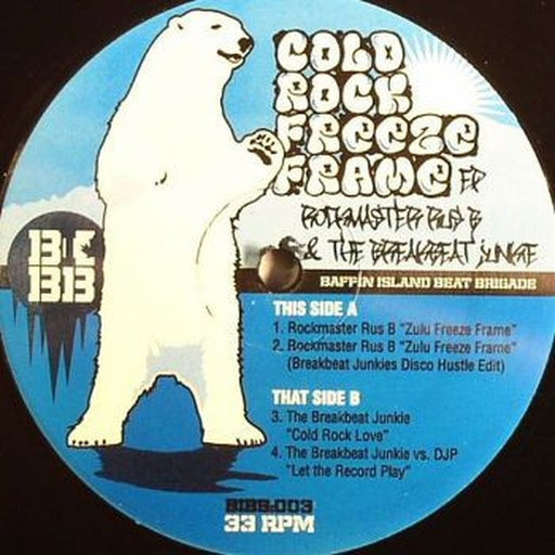 Rockmaster Rus B, The Breakbeat Junkie – Cold Rock Freeze Frame EP (LP, Vinyl Record Album)