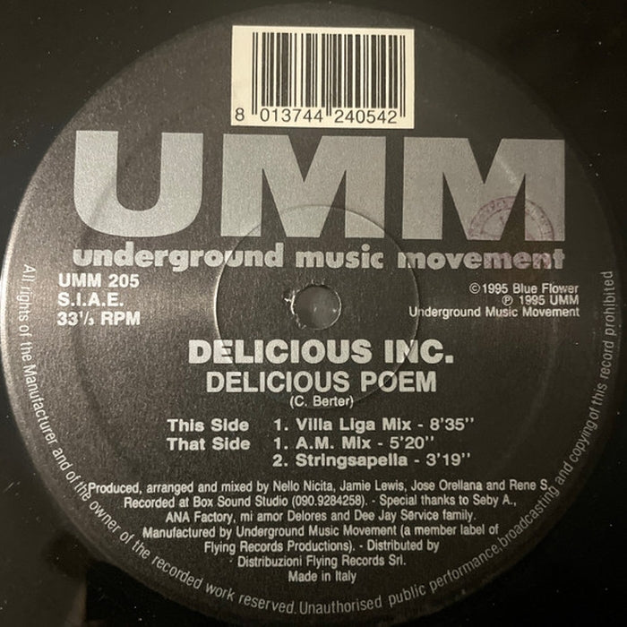 Delicious Inc. – Delicious Poem (LP, Vinyl Record Album)