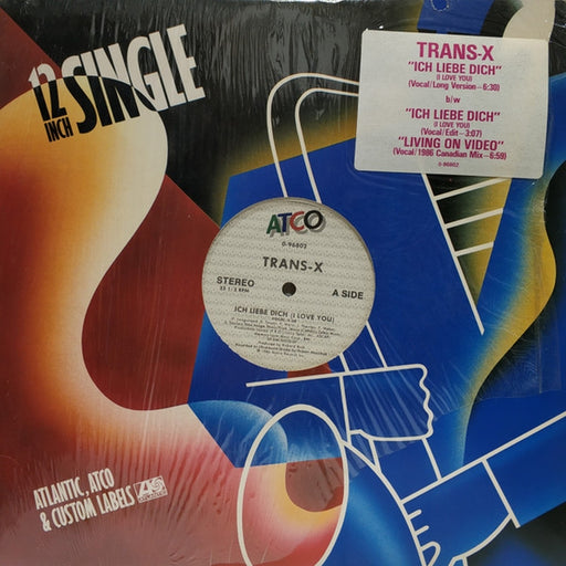 Trans-X – Ich Liebe Dich (I Love You) / Living On Video (Canadian Mix) (LP, Vinyl Record Album)