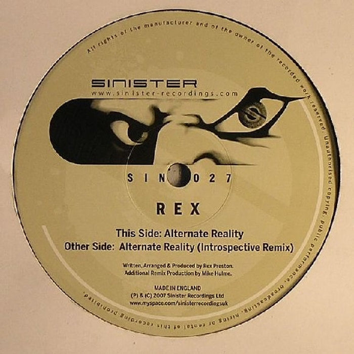 Rex – Alternate Reality (LP, Vinyl Record Album)