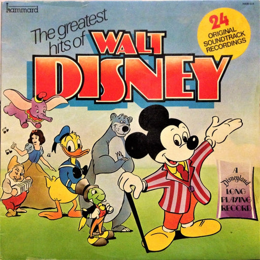 Various – The Greatest Hits Of Walt Disney (LP, Vinyl Record Album)