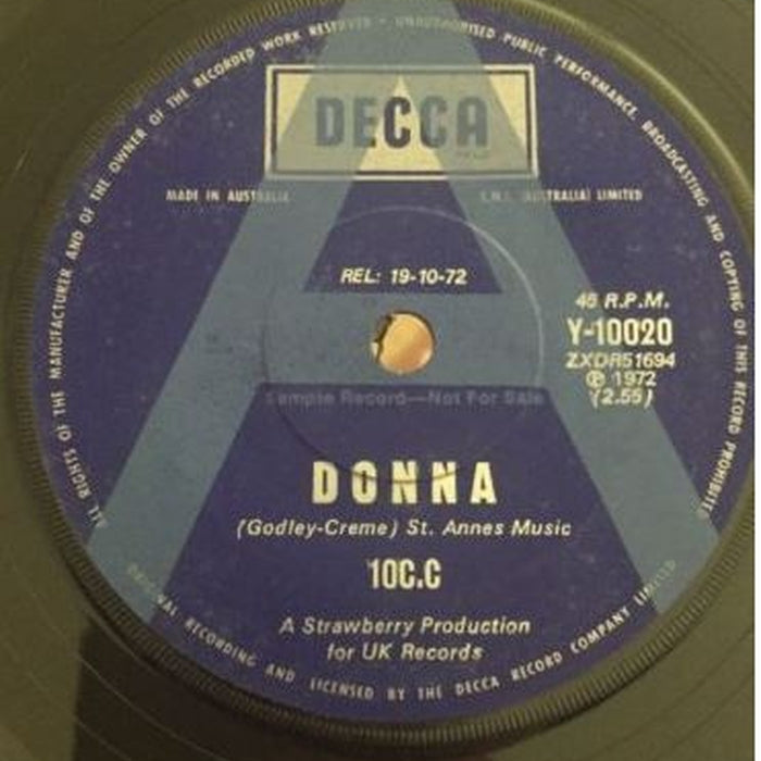 10cc – Donna (LP, Vinyl Record Album)