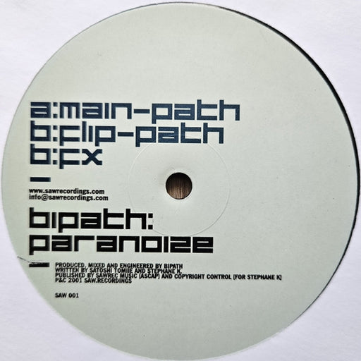 Bipath – Paranoize (LP, Vinyl Record Album)