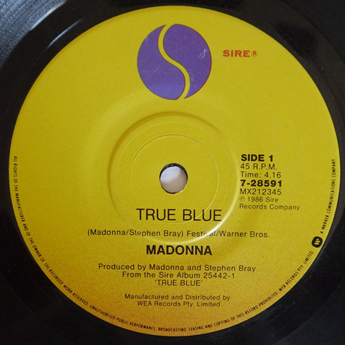 Madonna – True Blue (LP, Vinyl Record Album)