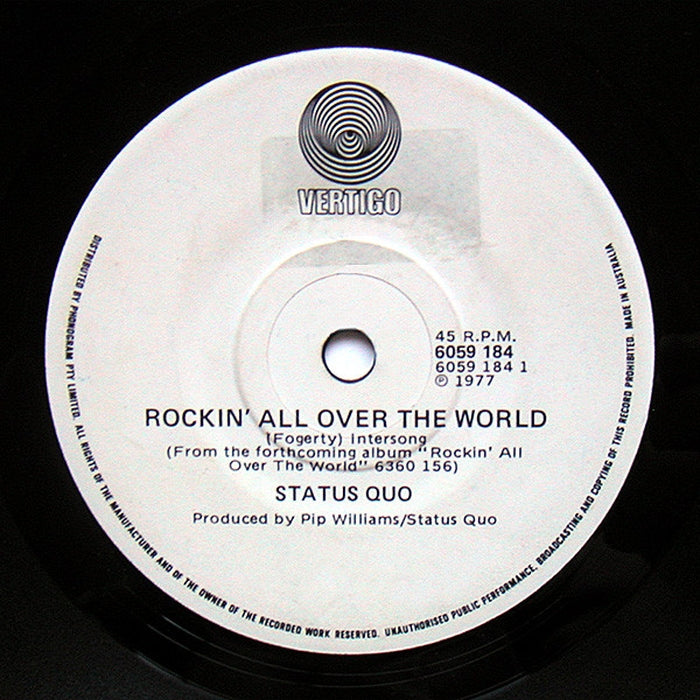 Status Quo – Rockin' All Over The World (LP, Vinyl Record Album)