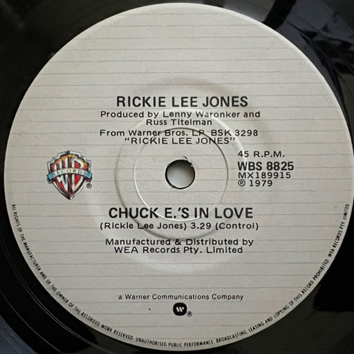 Rickie Lee Jones – Chuck E.'s In Love (LP, Vinyl Record Album)