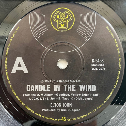 Elton John – Candle In The Wind (LP, Vinyl Record Album)