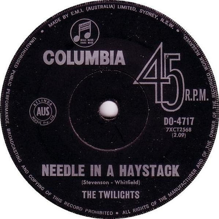 The Twilights – Needle In A Haystack / I Won't Be The Same Without Her (LP, Vinyl Record Album)