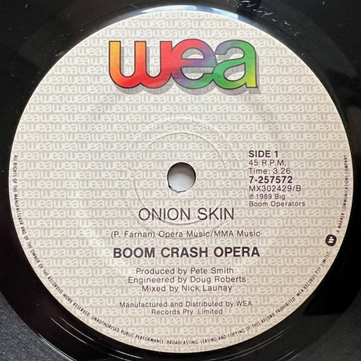 Boom Crash Opera – Onion Skin (LP, Vinyl Record Album)