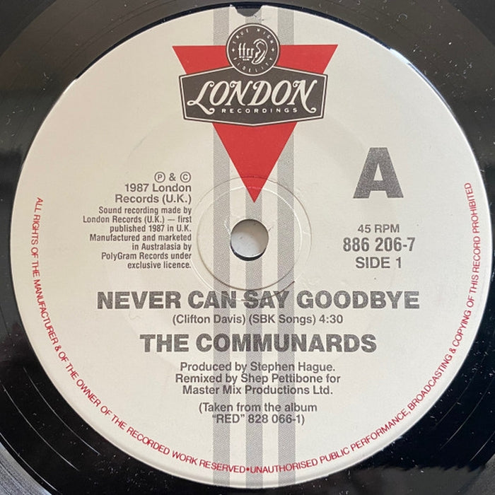 The Communards – Never Can Say Goodbye (LP, Vinyl Record Album)