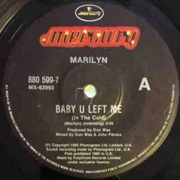 Marilyn – Baby U Left Me (In The Cold) (LP, Vinyl Record Album)