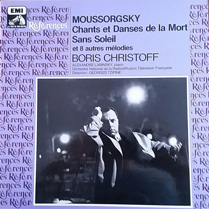 Modest Mussorgsky, Boris Christoff, Orchestre National De France, Georges Tzipine, Alexandre Labinsky – Chants Et Danses De La Mort, Sans Soleil Et 8 Autres Mélodies (LP, Vinyl Record Album)