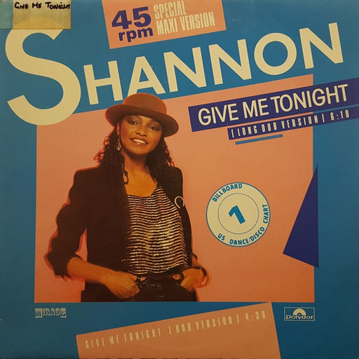 Shannon – Give Me Tonight (LP, Vinyl Record Album)