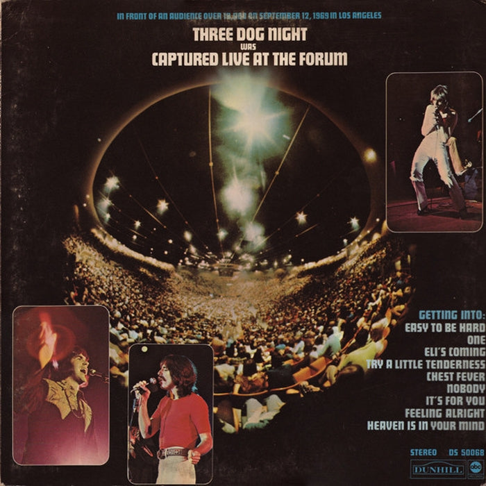 Three Dog Night – Captured Live At The Forum (LP, Vinyl Record Album)