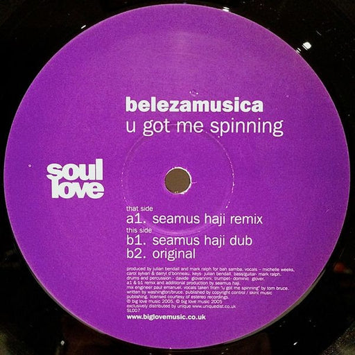 Belezamusica – U Got Me Spinning (LP, Vinyl Record Album)