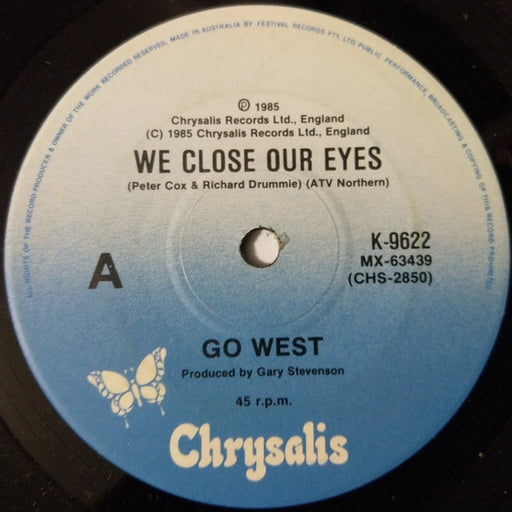 Go West – We Close Our Eyes (LP, Vinyl Record Album)