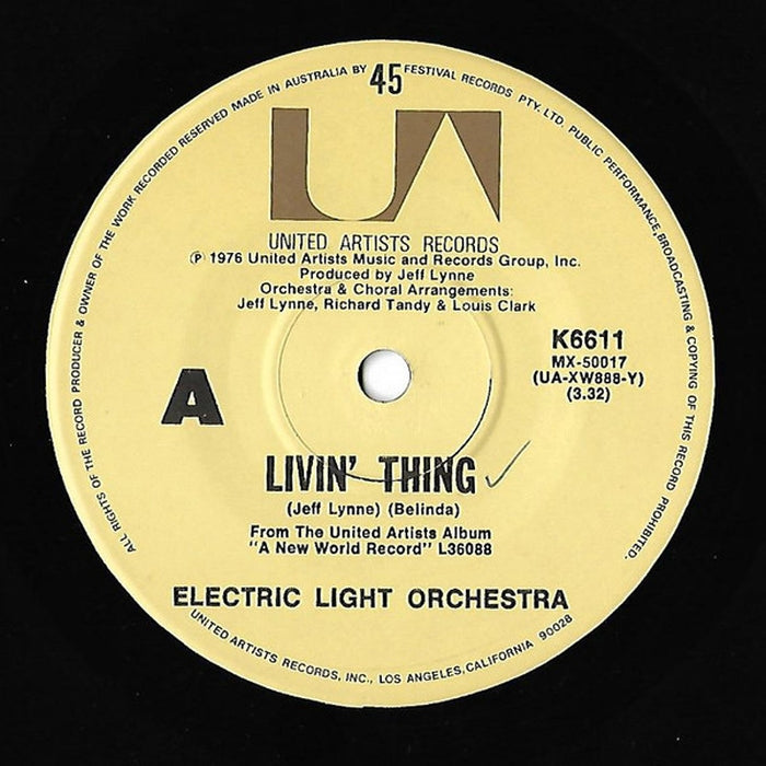 Electric Light Orchestra – Livin' Thing (LP, Vinyl Record Album)