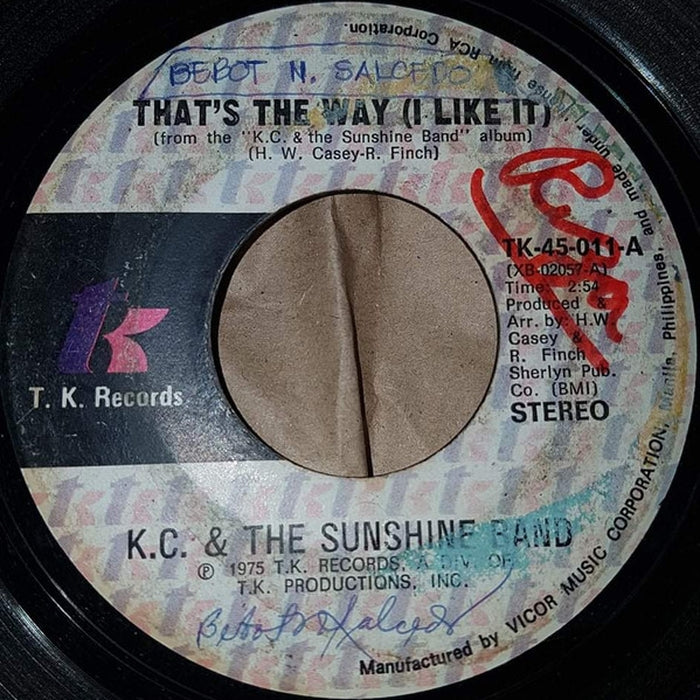 KC & The Sunshine Band – That's The Way (I Like It) (LP, Vinyl Record Album)