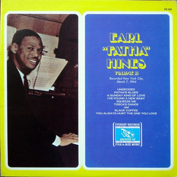 Earl Hines – Volume II (LP, Vinyl Record Album)