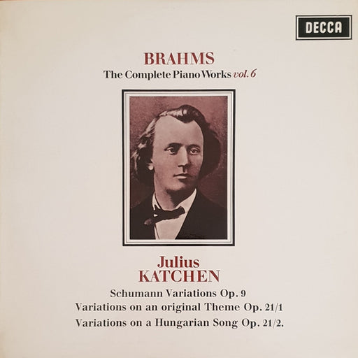 Johannes Brahms, Julius Katchen – The Complete Piano Works Vol. 6 (LP, Vinyl Record Album)