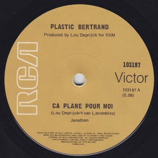 Plastic Bertrand – Ca Plane Pour Moi (LP, Vinyl Record Album)