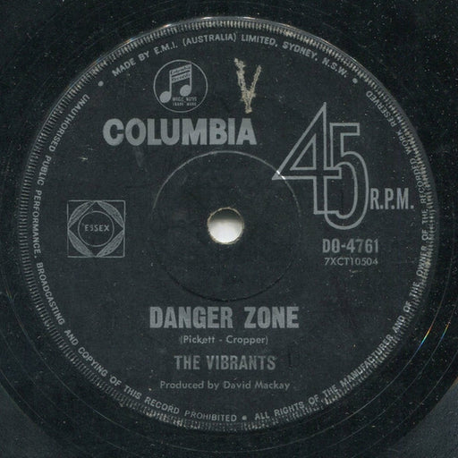 The Vibrants – Danger Zone / Something About You, Baby (LP, Vinyl Record Album)