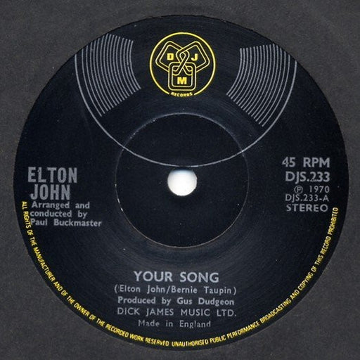 Elton John – Your Song (LP, Vinyl Record Album)