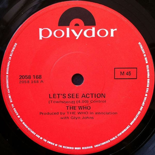 The Who – Let's See Action (LP, Vinyl Record Album)