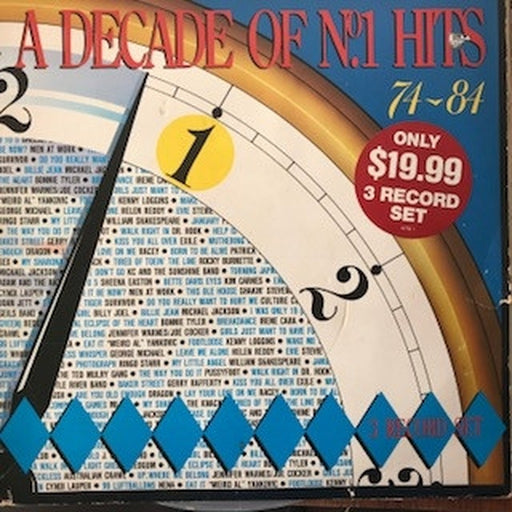 Various – A Decade Of No. 1 Hits 74-84 (LP, Vinyl Record Album)