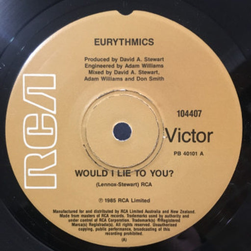 Eurythmics – Would I Lie To You? (LP, Vinyl Record Album)