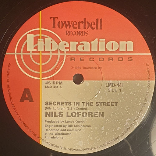 Nils Lofgren – Secrets In The Street (LP, Vinyl Record Album)