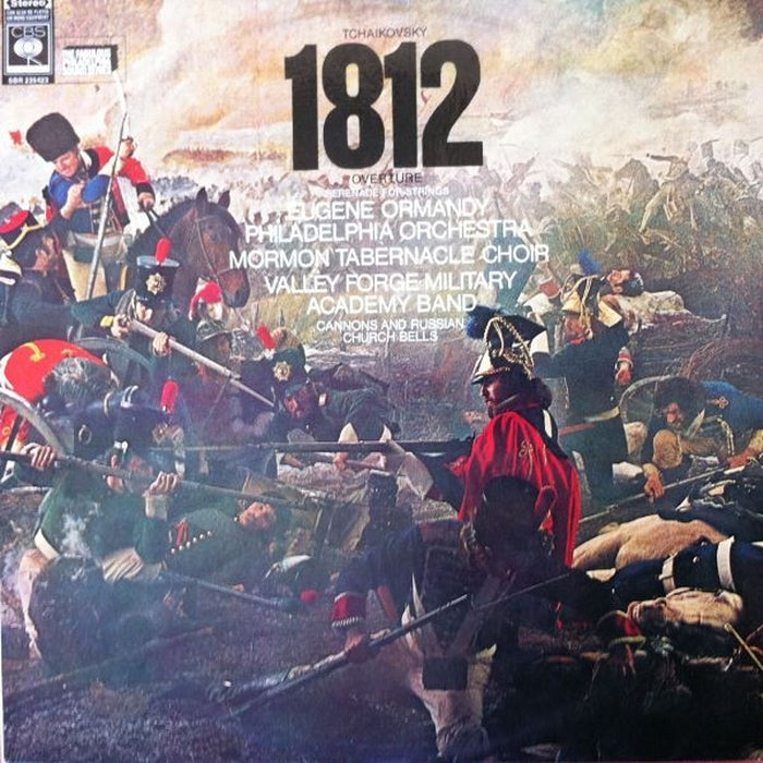 Pyotr Ilyich Tchaikovsky, Eugene Ormandy, The Philadelphia Orchestra, Mormon Tabernacle Choir, Valley Forge Military Academy Band – 1812 Overture / Serenade For Strings (LP, Vinyl Record Album)