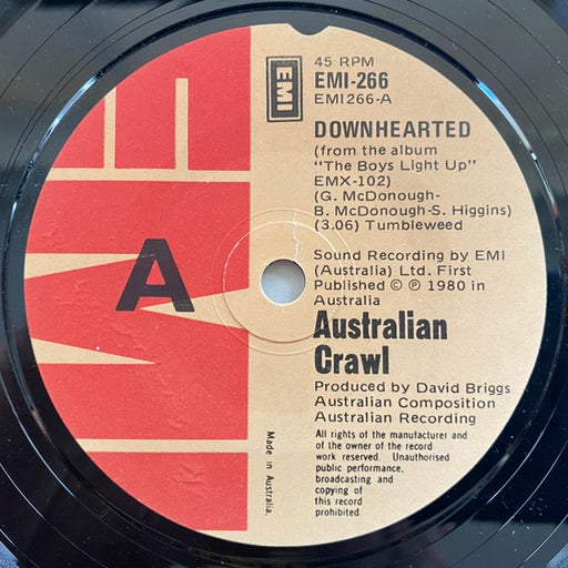 Australian Crawl – Downhearted (LP, Vinyl Record Album)