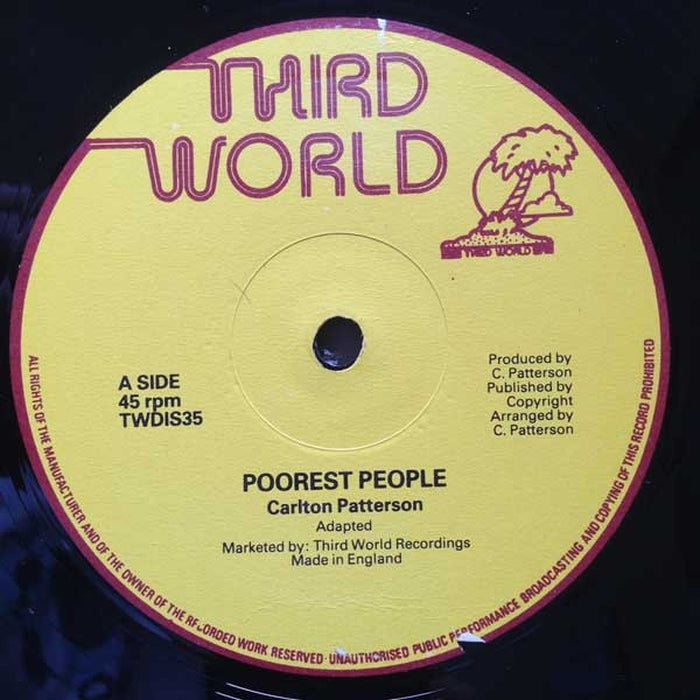 Carlton Patterson – Poorest People (LP, Vinyl Record Album)