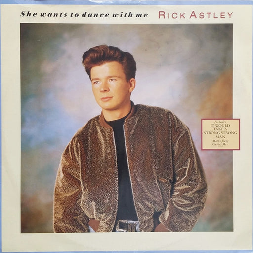 Rick Astley – She Wants To Dance With Me (LP, Vinyl Record Album)