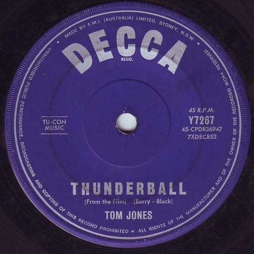 Tom Jones – Thunderball (LP, Vinyl Record Album)