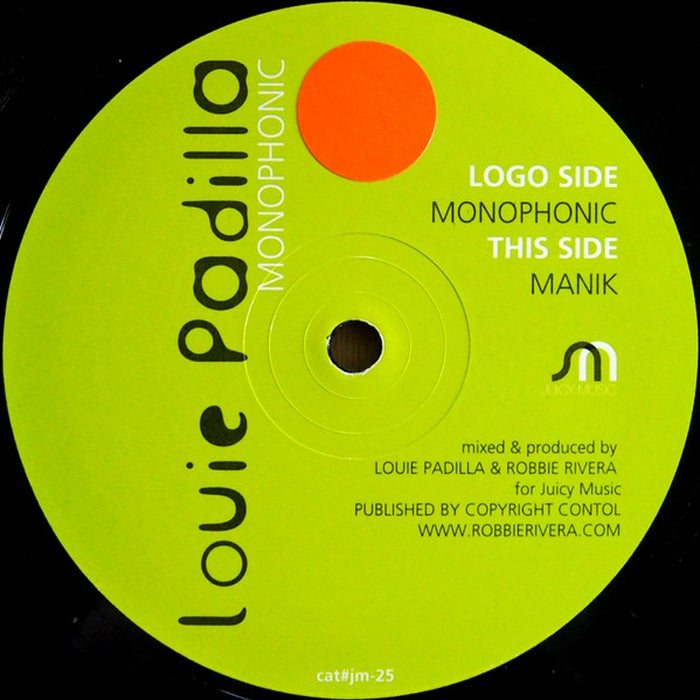 Louie Padilla – Monophonic (LP, Vinyl Record Album)