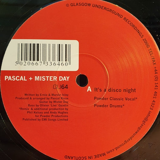 Pascal & Mister Day – It's A Disco Night (LP, Vinyl Record Album)