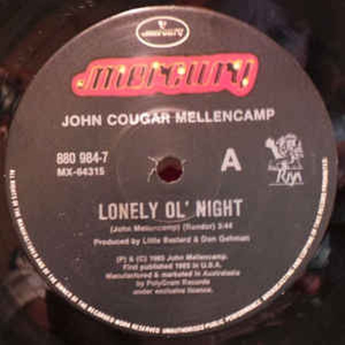 John Cougar Mellencamp – Lonely Ol' Night (LP, Vinyl Record Album)