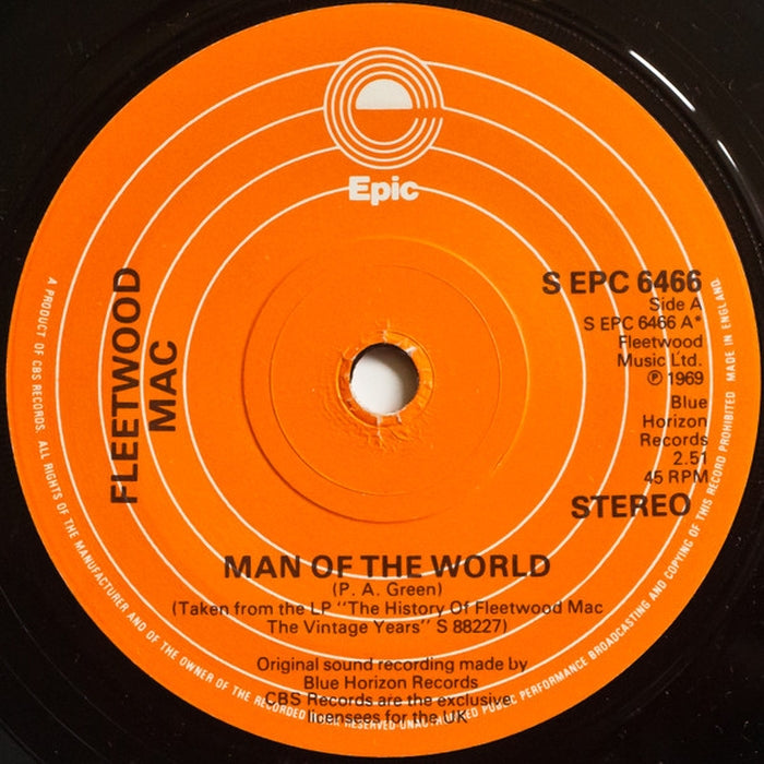 Fleetwood Mac, Danny Kirwan – Man Of The World / Second Chapter (LP, Vinyl Record Album)