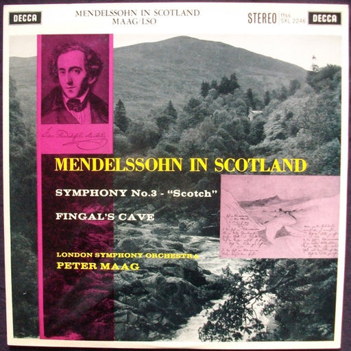 Felix Mendelssohn-Bartholdy, London Symphony Orchestra, Peter Maag – Mendelssohn In Scotland - Symphony No. 3 'Scotch', Fingal's Cave (LP, Vinyl Record Album)