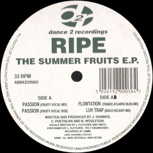 Ripe – The Summer Fruits E.P. (LP, Vinyl Record Album)