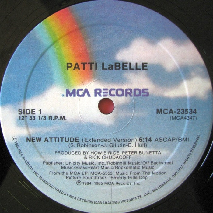 Patti LaBelle, Harold Faltermeyer – New Attitude / Axel F (LP, Vinyl Record Album)